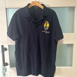 Polo by Ralph Lauren Dark Blue Polo with Bear Embroidery